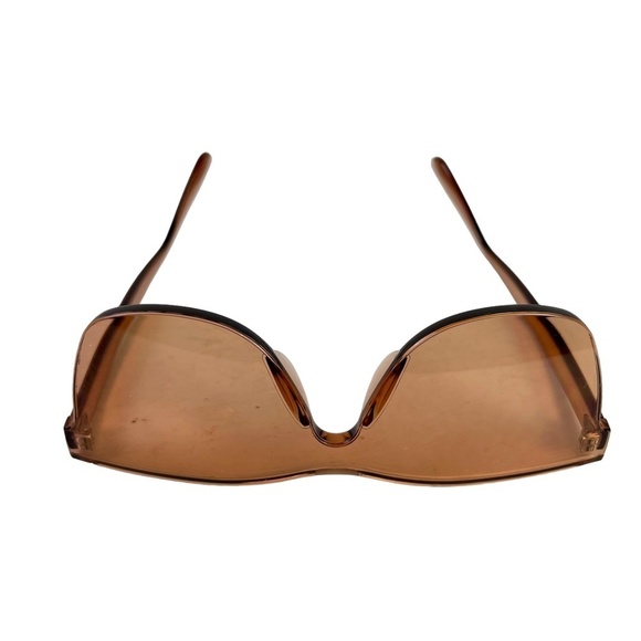 Sunglasses Sun Glasses Women's Shades Rimless Plastic Brown Vacation Summer Pool - Picture 10 of 16